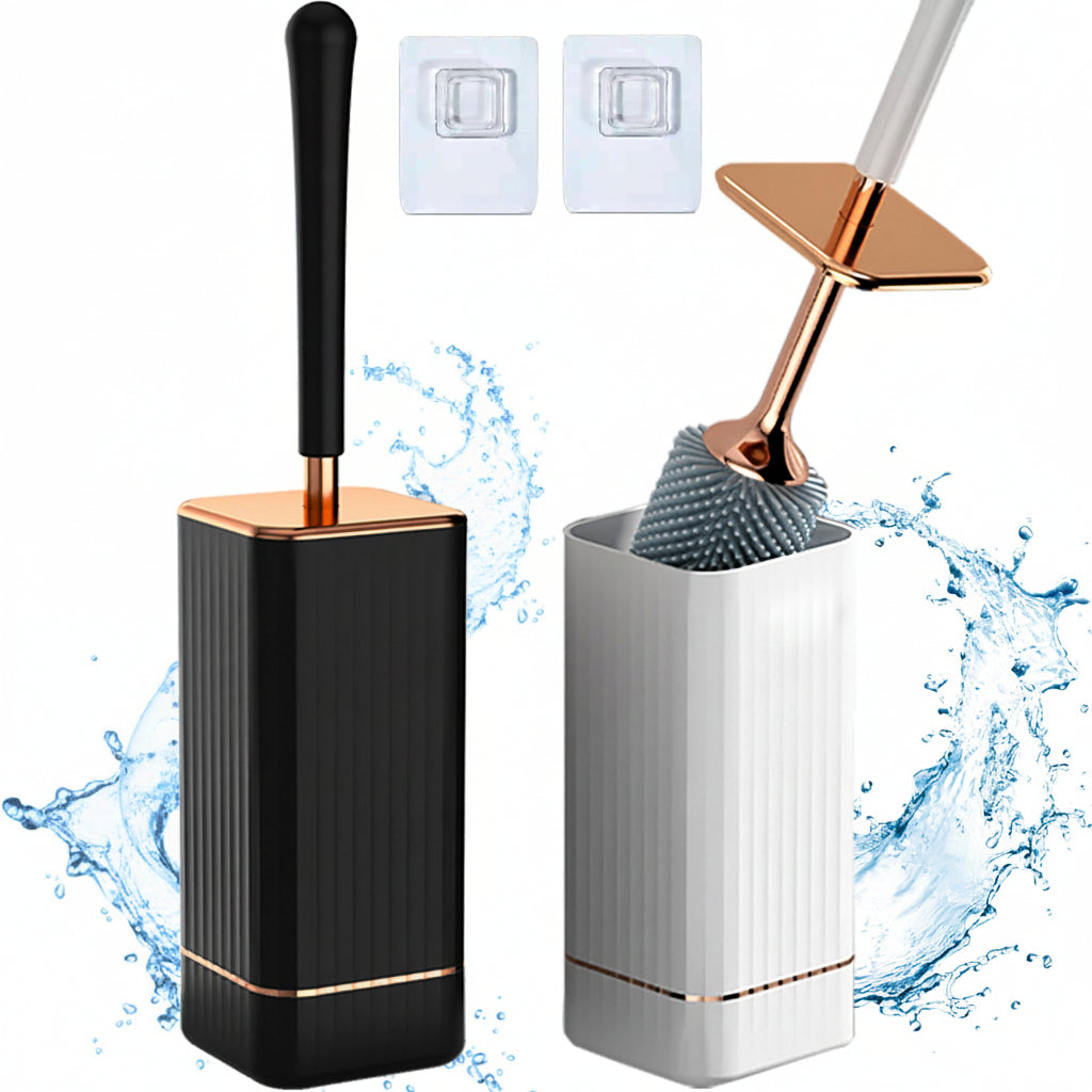 BATHORIA - Modern Bathroom Cleaning Brush with Durable Holder