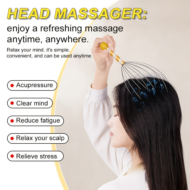 OCTOMASS – Octopus-Shaped Scalp Massager for Relaxation & Stress Relief