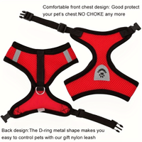 NIGHTWALK - Reflective Pet Vest with Leash for Dogs and Cats