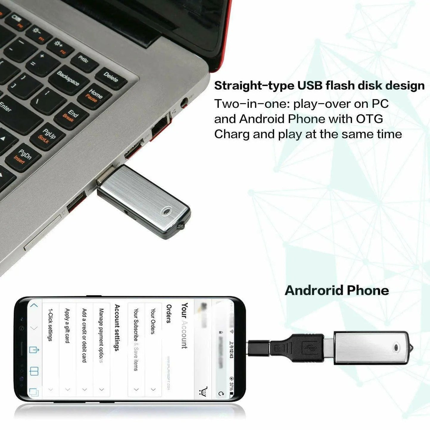 ECHONOVA – Flash Drive Audio Recorder with Smart Voice Detection