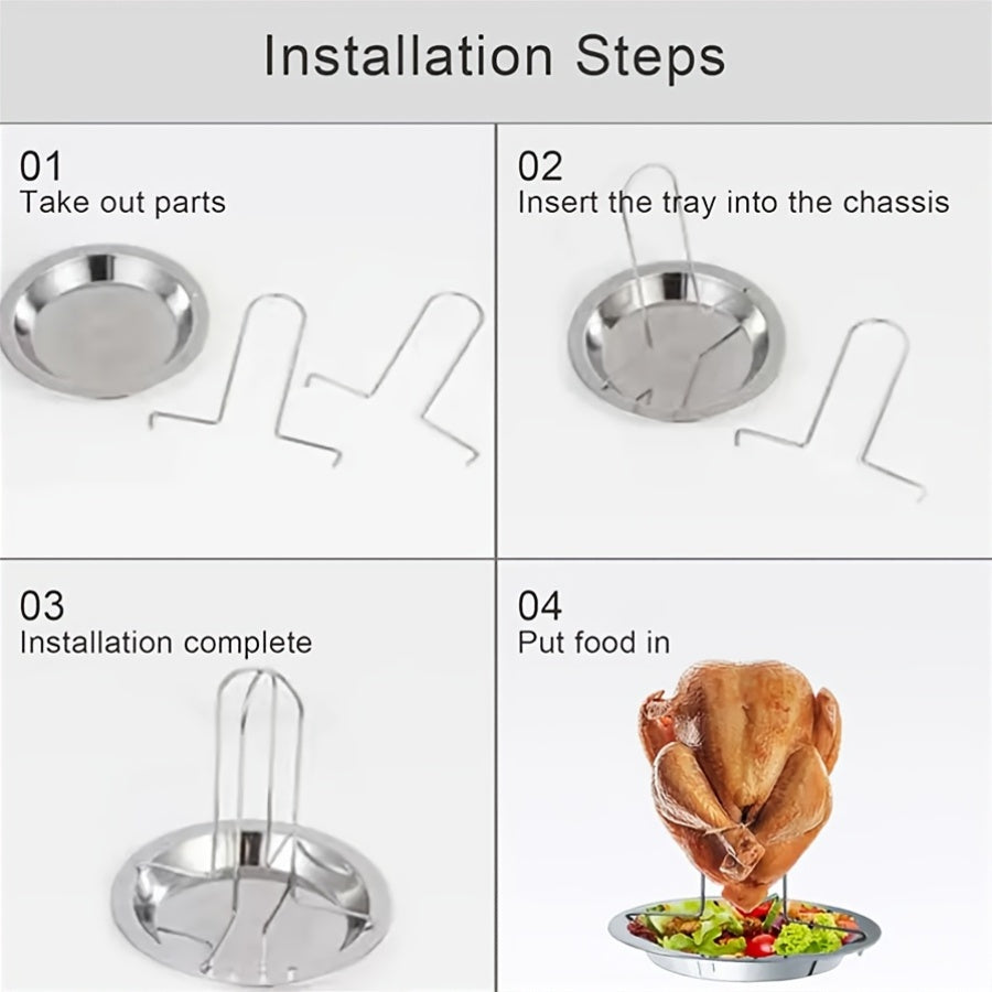 ROASTSPIRE – Vertical Chicken Roasting Rack for Even Crisp Cooking