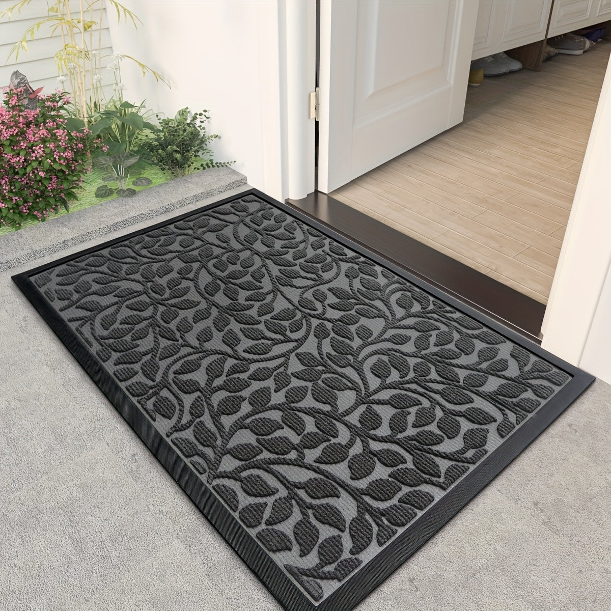SAFEFEET - Front Entry Rug, High Traffic Durable Mat for Home & Holiday Use