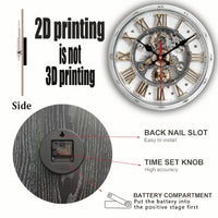 GEARWOOD CLOCK – Vintage Mechanical Wall Accent 2D Clock