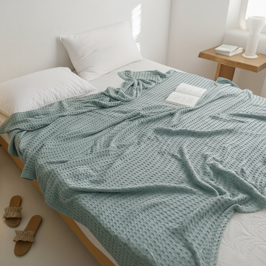 GAUZWAFF – Waffle Weave Cotton Quilt Blanket