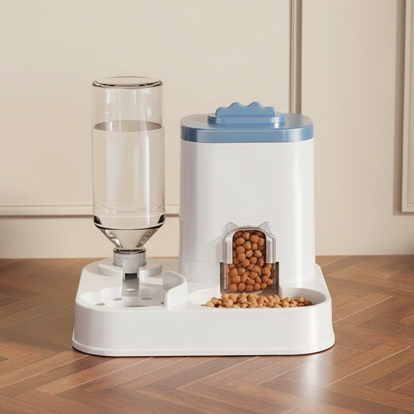 AQUAFEED - Durable Automatic Pet Hydration & Feeding Station, Easy to Clean