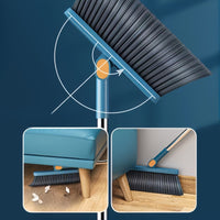 CLEANSWEEP PRO – Rotatable Long Handle Broom & Dustpan Set with Built-In Comb Teeth