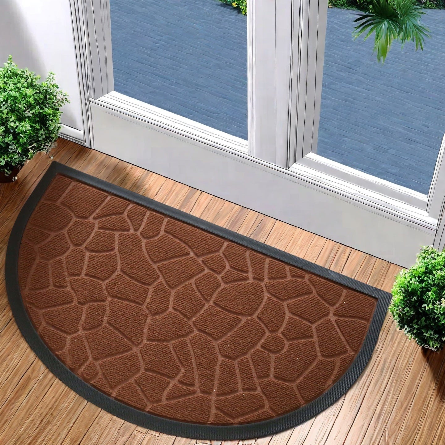 EARTHLUX - Stylish Outdoor Doormat for Front and Back Door 44.96x74.93cm