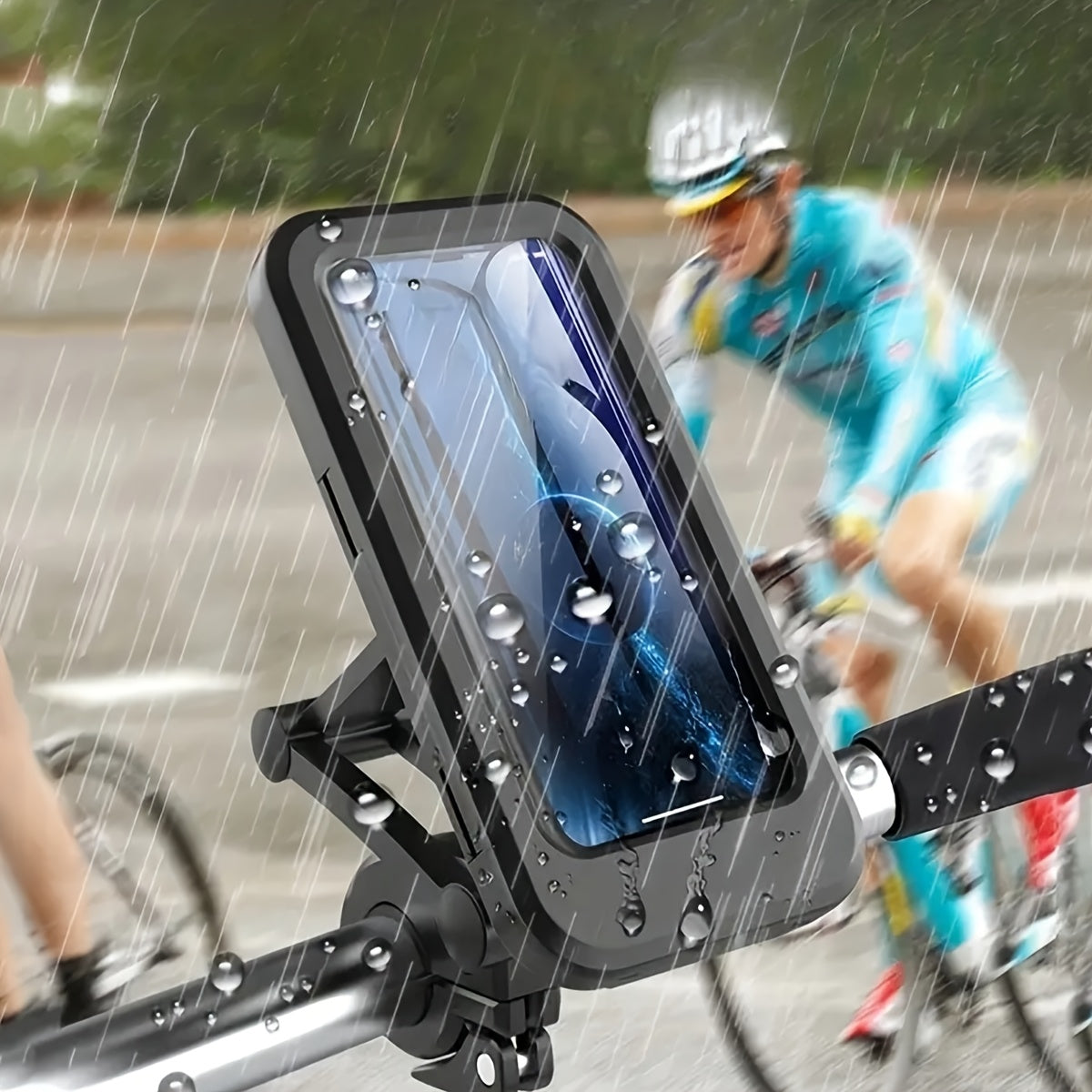BIKEWISE - Telescopowy magnetyczny uchwyt na telefon do roweru i e-roweru, wykonany z ABS