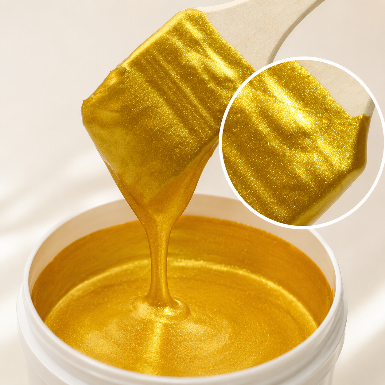 GOLDLUXE – Wasserbasierte Metallic-Goldfarbe mit Pinsel