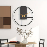 MODERNIX ROUND – 16-Inch Minimalist Metal Wall Clock