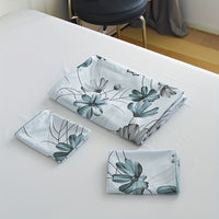 FLORABEL – 3pcs Flower Print Bedroom Bedding Set