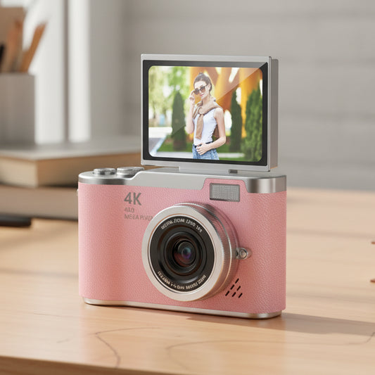PIXELNOVA – 4K Digital Camera with Flip Screen and 48MP Clarity