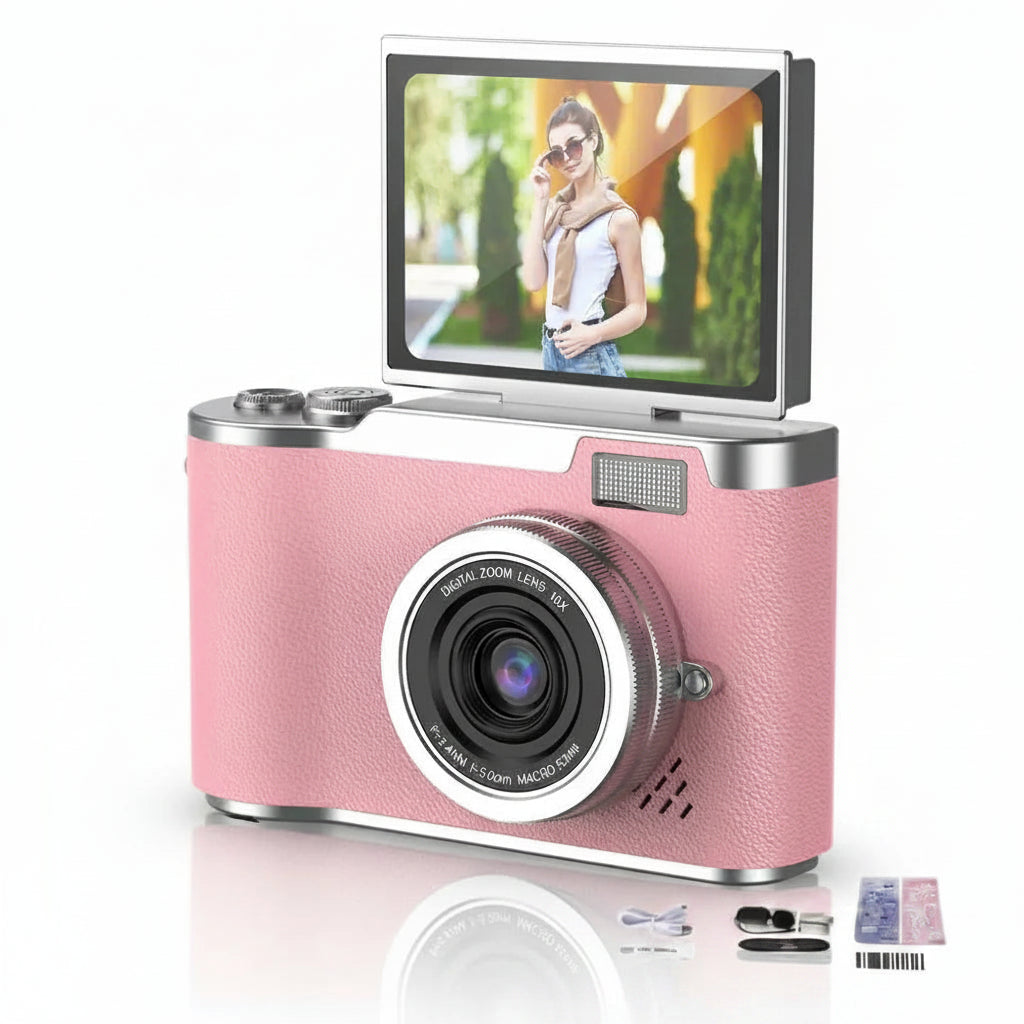 PIXELNOVA – 4K Digital Camera with Flip Screen and 48MP Clarity