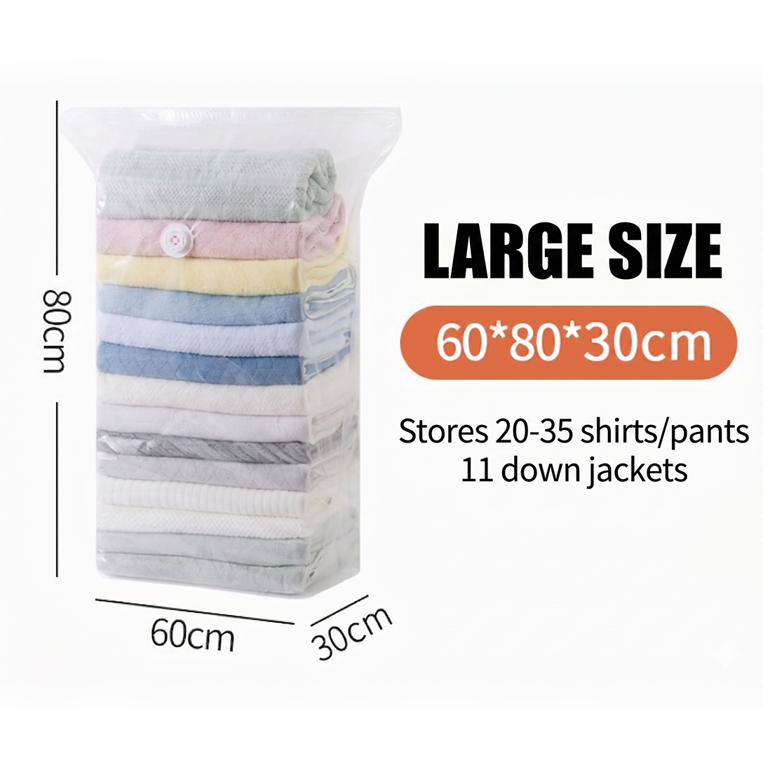 VACUNOVA – No Pump Compression Bags for Effortless Space Saving