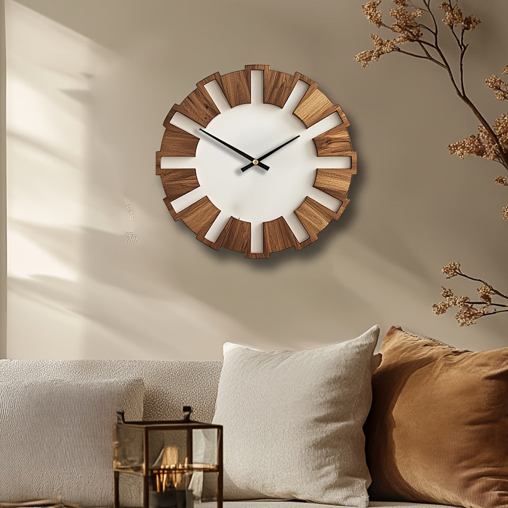 RUSTIQUE – Classic Wooden Wall Clock for Timeless Interiors
