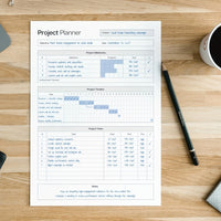 TASKFLOW - 50-Sheet Tear-Out Planning Journal for Projects & Time Management