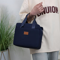 LUNCHLUX - Square Zipper Lunch Box with Durable Aluminum Foil Lining
