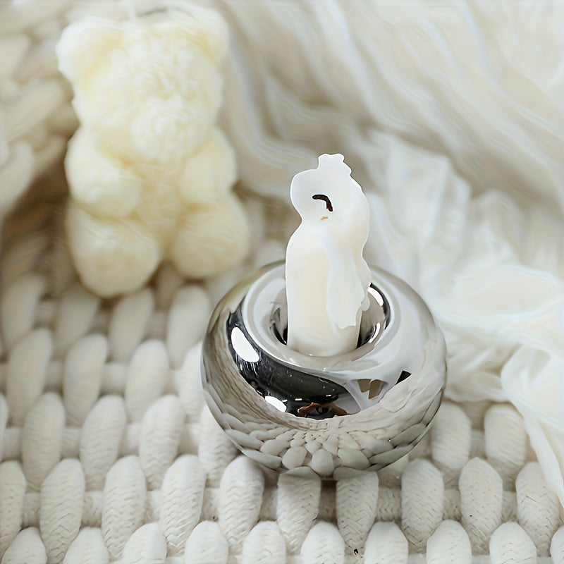 AURAGLEAM DISK – Modern Ceramic Tea Light Holder