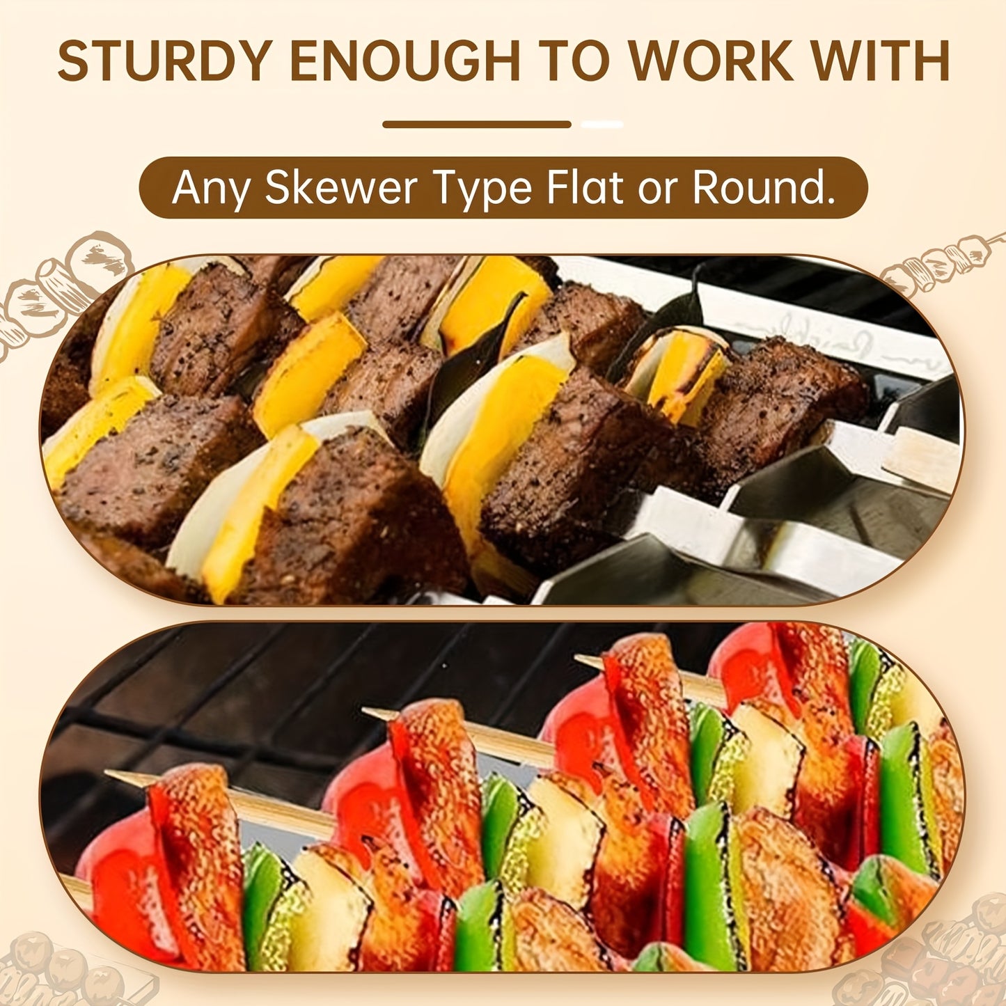 SKEWERRACK – Elevated Non-Stick Grilling Control