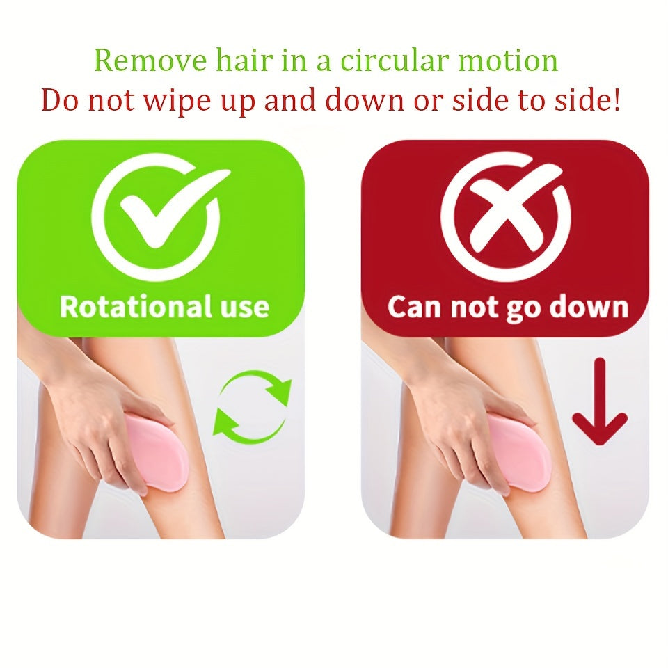 ELVORIA - Nano Crystal Hair Remover Reusable Painless Hair Eraser for Women Legs Light Beige Exfoliating Tool