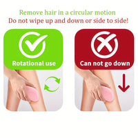 ELVORIA - Nano Crystal Hair Remover Reusable Painless Hair Eraser for Women Legs Light Beige Exfoliating Tool