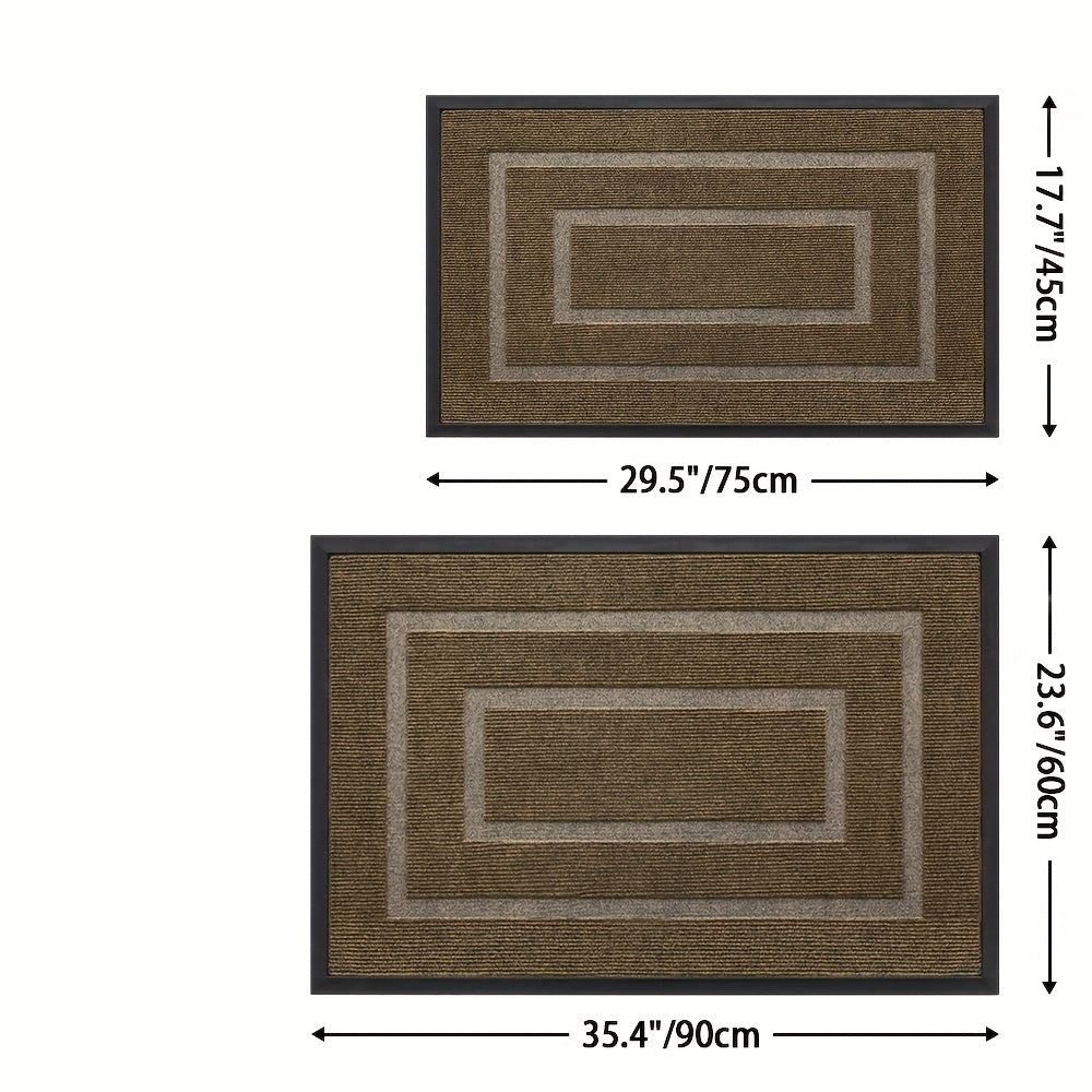 Easy Rubber Doormat for Home Entry, Durable And Slip-Resistant, Perfect for Christmas Decoration