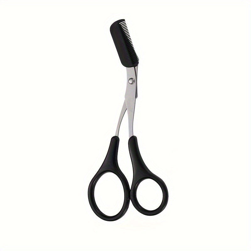 SHARPMATE - Stainless Steel Eyebrow Scissors with Mini Comb Trimmer
