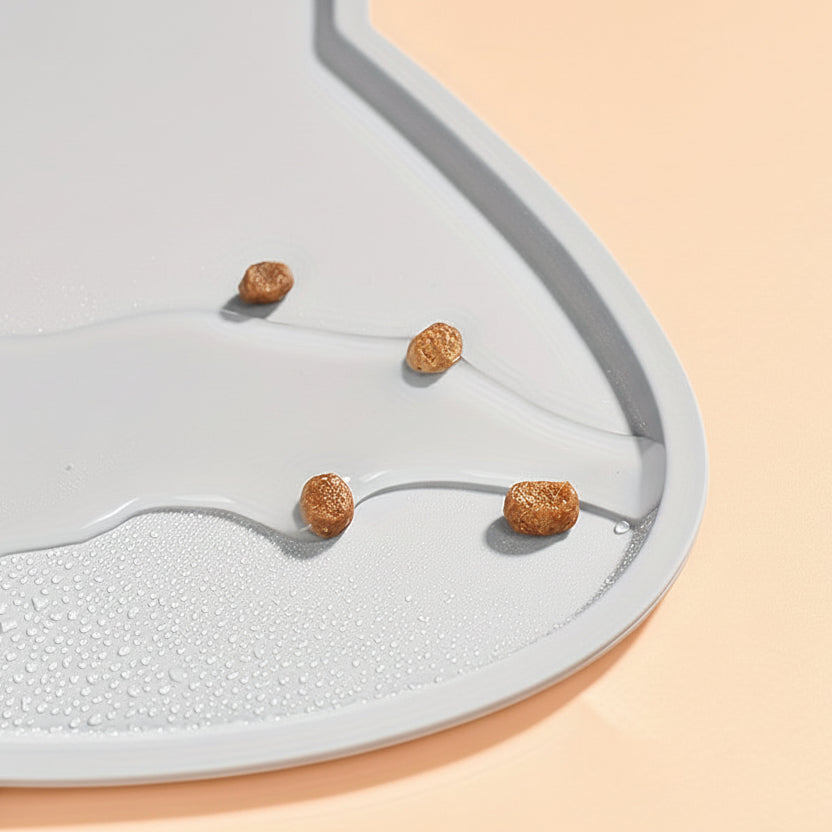 PAWSPOT - Waterproof Cat & Dog Feeding Tray, Scratch-Resistant & Mess-Free