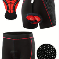 PEDALFIT - Elastic Waistband Bike Shorts for Men, All-Season Mountain & Road Riding