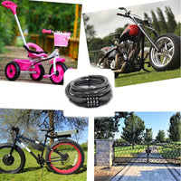 BIKEGUARD - Steel Security Cable Lock With 4-Digit Code