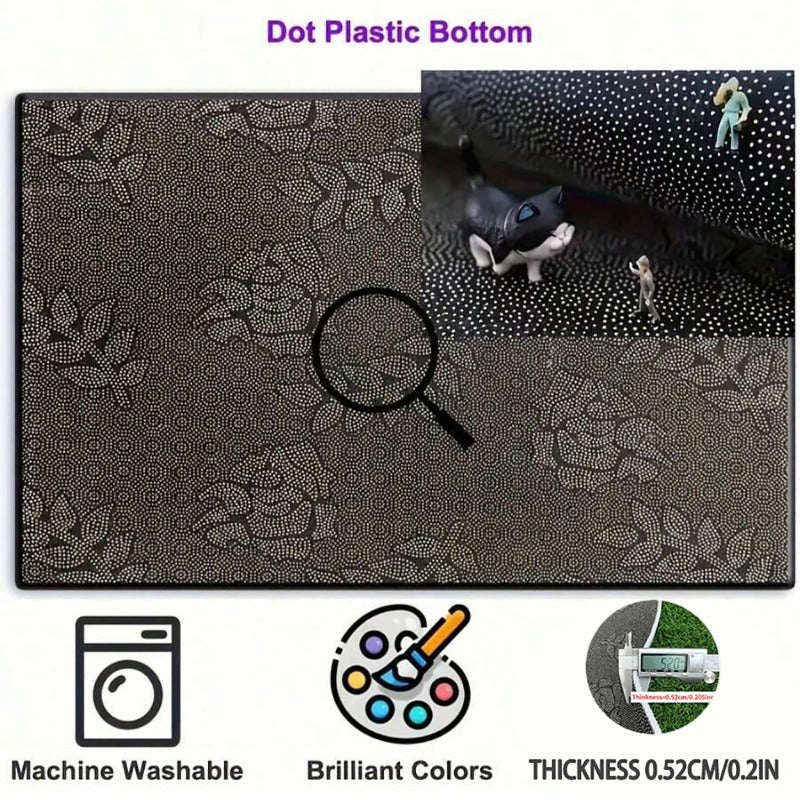 HOMESPRING - Abstract Swirl Pattern Doormat for Indoor and Outdoor Use