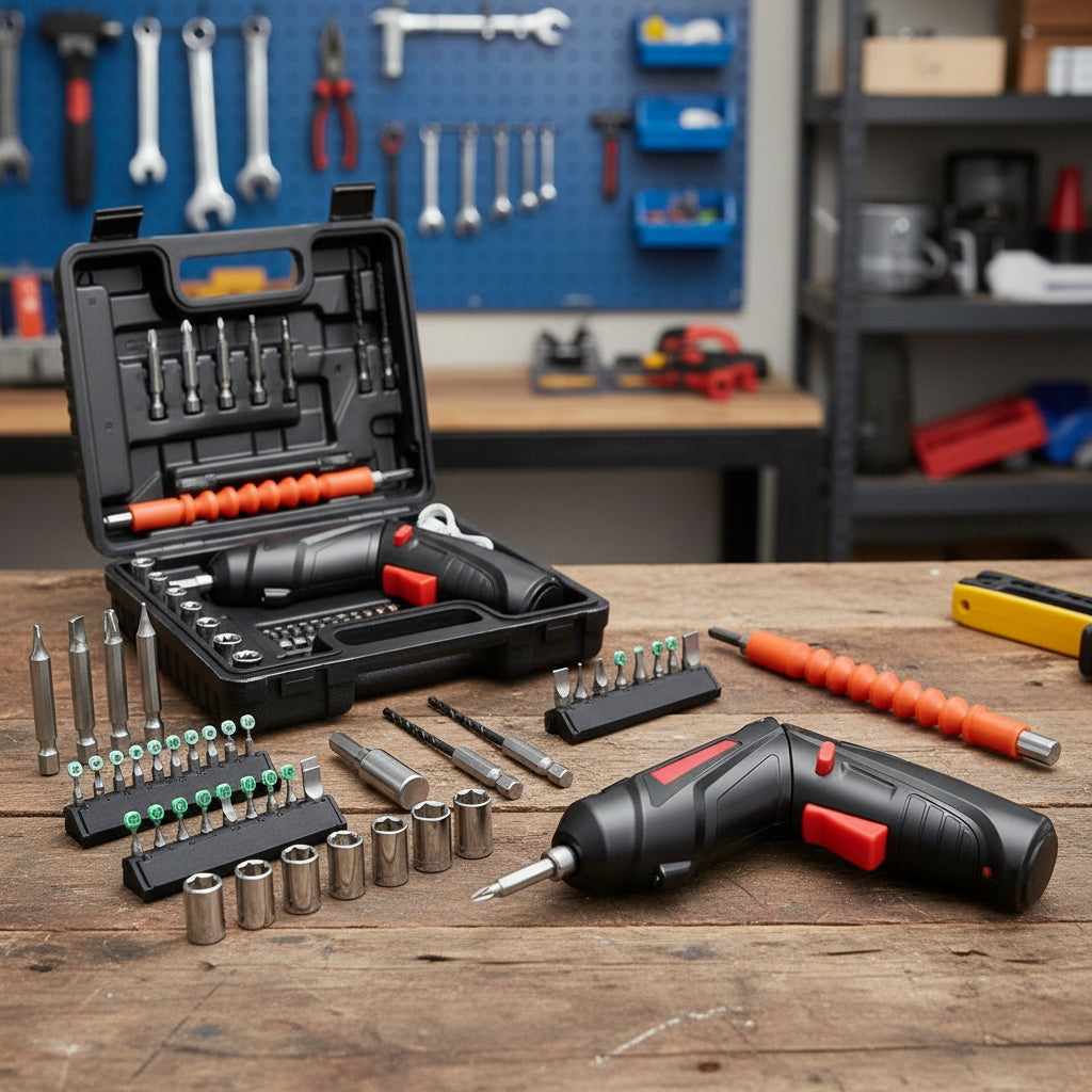 DRIVEPRO – Cordless Screwdriver Kit for Everyday Repairs and Assembly