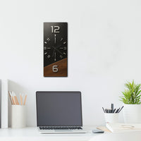 TIMBEREDGE – Modern Wooden Wall Clock with Bold Contrast