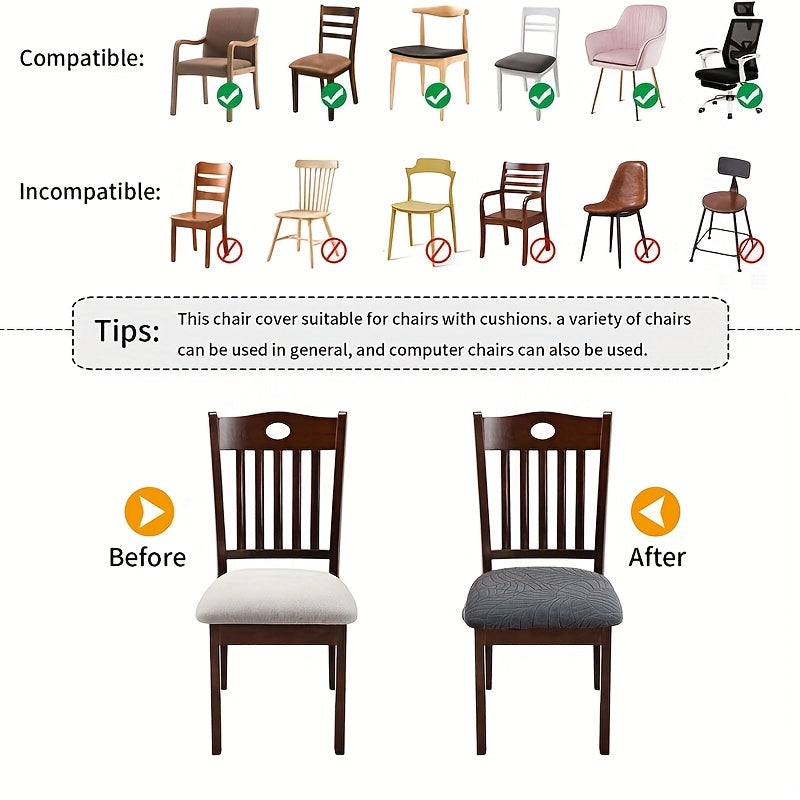 JACQURENEW – Stretch Fit Covers for Instant Chair Upgrade