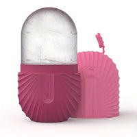 GLIMMERICE - Reusable Face Roller with Ice Mold Cube for Refreshing Massage