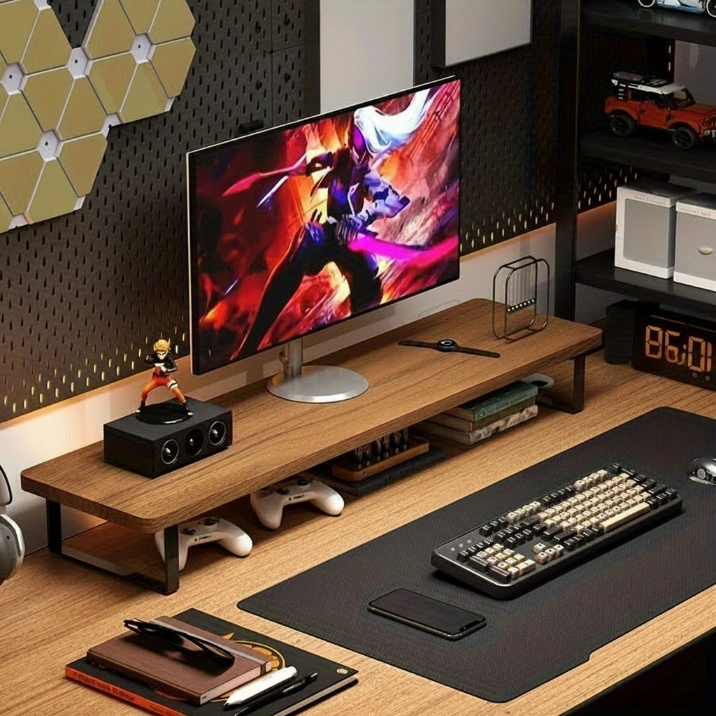 MODURA - Stojak i organizer na monitor z węglowej stali