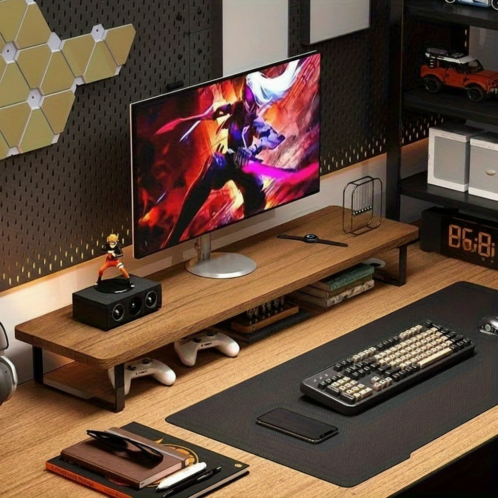 MODURA - Stojak i organizer na monitor z węglowej stali