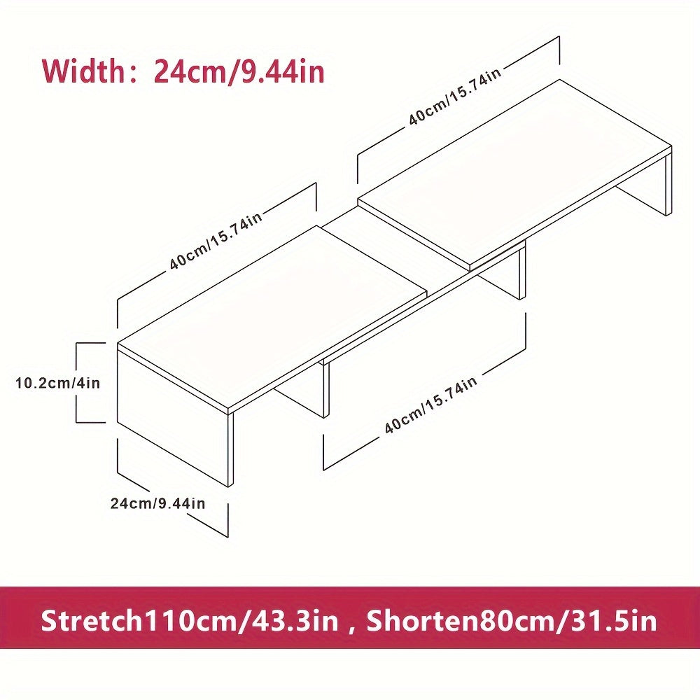 DUALDESK - Adjustable Dual Monitor Mount with Laptop & Accessory Organizer