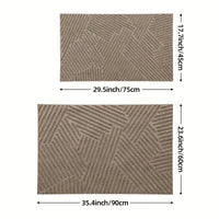 ENTRYSTYLE - Solid Color Durable Non-Slip Door Mat