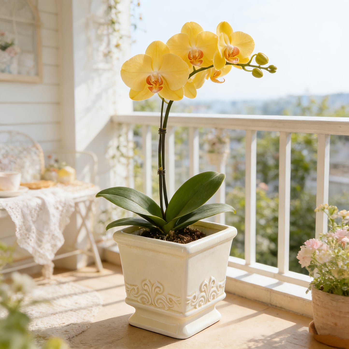 CERABOX – Vintage Ceramic Planter for Elegant Indoor Plant Display