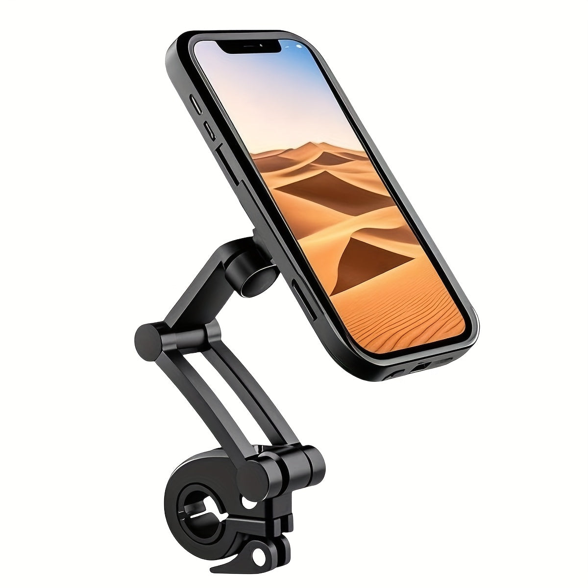 BIKEWISE - Telescopowy magnetyczny uchwyt na telefon do roweru i e-roweru, wykonany z ABS