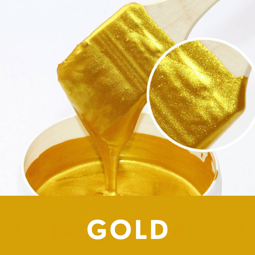 GOLDLUXE – Wasserbasierte Metallic-Goldfarbe mit Pinsel