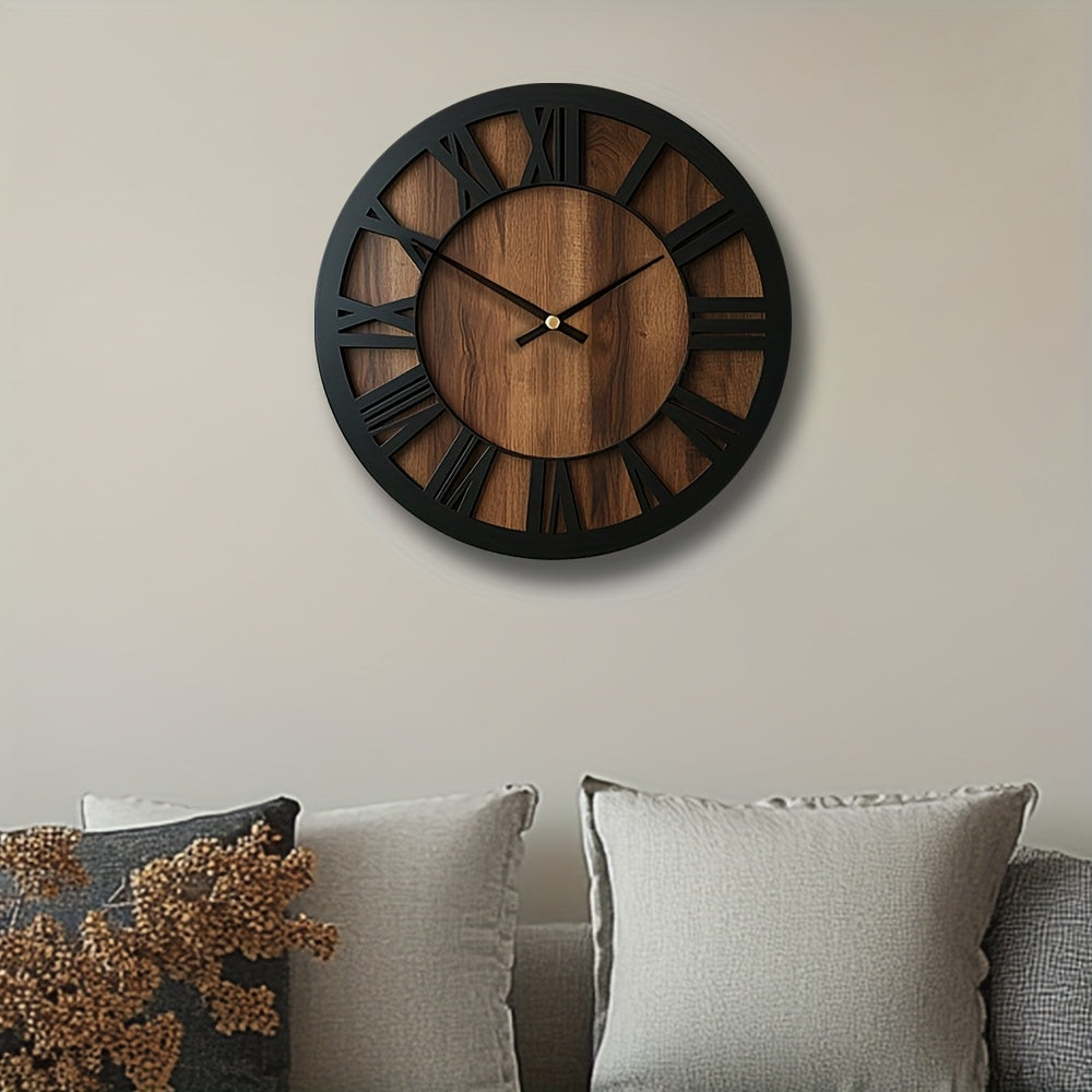 WOODORA ART – Artistic Silent Round Wall Clock
