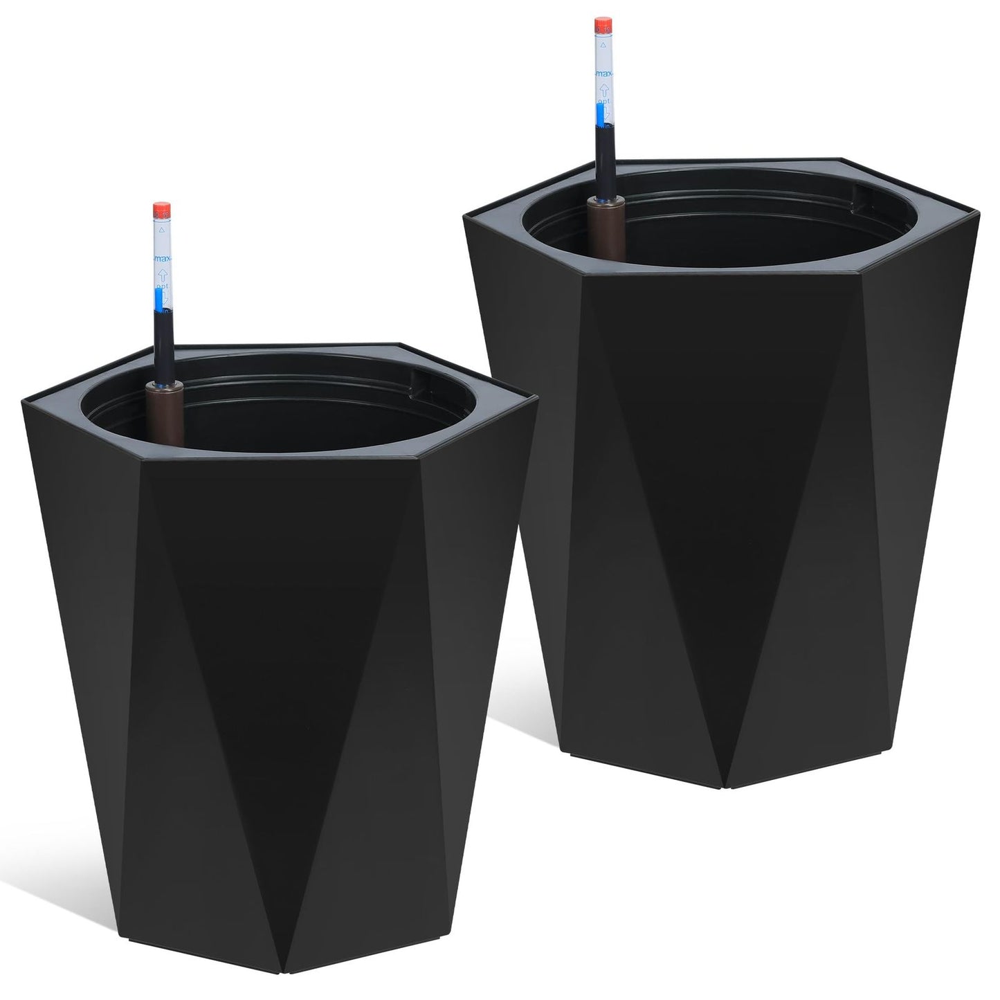AQUADIAMOND – Self-Watering Planter Set with Wheels