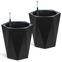AQUADIAMOND – Self-Watering Planter Set with Wheels
