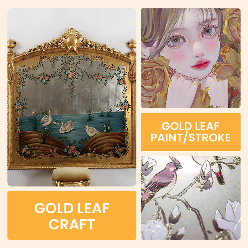 GOLDLUXE – Wasserbasierte Metallic-Goldfarbe mit Pinsel