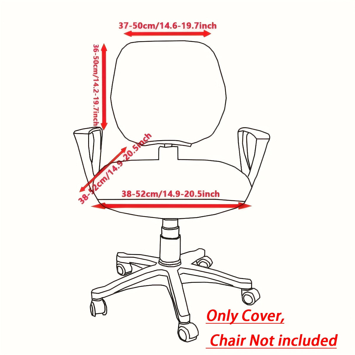 OFFICEGUARD – Elastic Split Cover Set Chair/Back for Clean