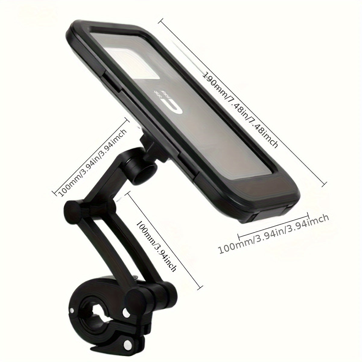 BIKEWISE - Telescopowy magnetyczny uchwyt na telefon do roweru i e-roweru, wykonany z ABS