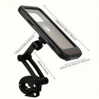 BIKEWISE - Telescopowy magnetyczny uchwyt na telefon do roweru i e-roweru, wykonany z ABS