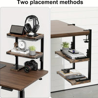 NEATSPACE - Double-Layer Clip-On Desk Storage Rack for Home Office Essentials